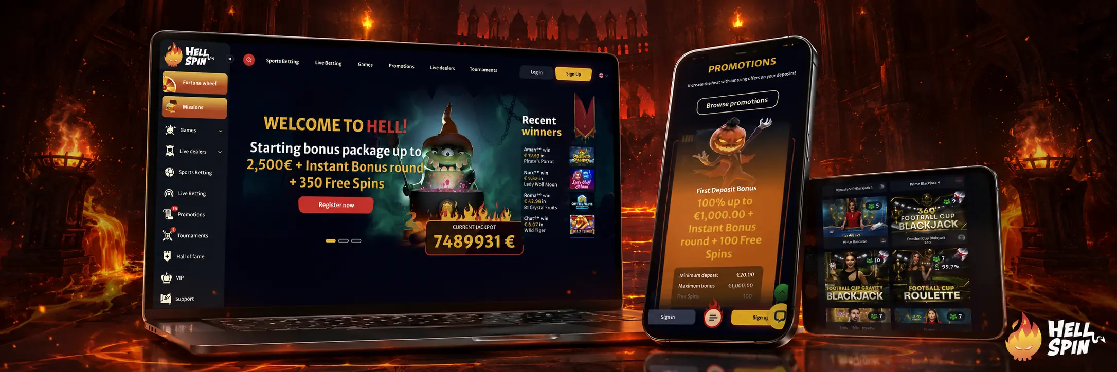 Mobilné kasíno HellSpin